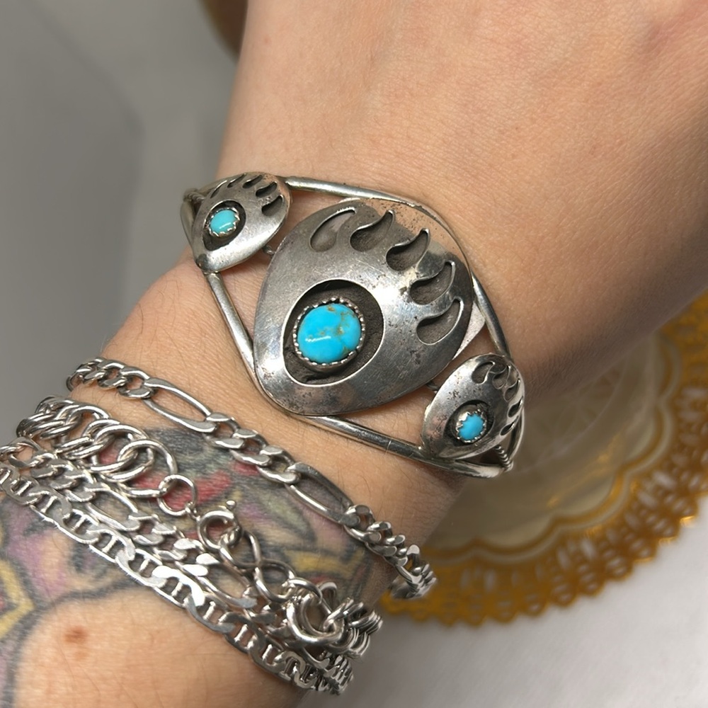 Native Statement Bear Claw Cuff - image 4
